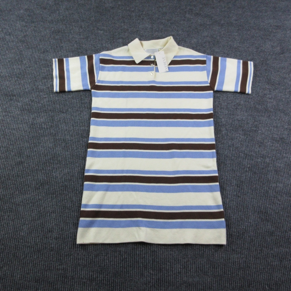 525america Shirt Dress Womens XS Multicolor Striped Polo Sabine Short Sleeve NWT